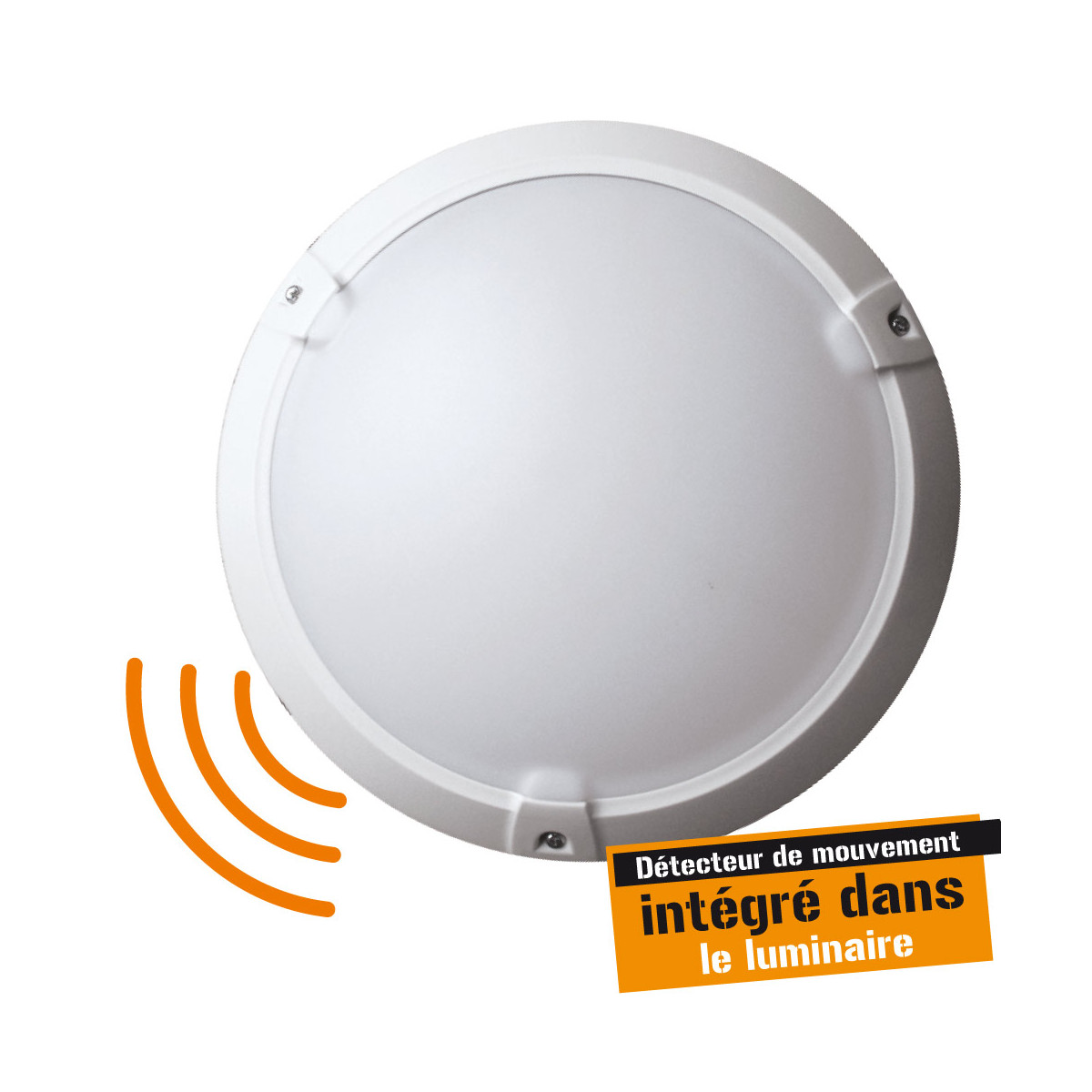 Hublot Pour Ampoule LED E27 IP65 Blanc