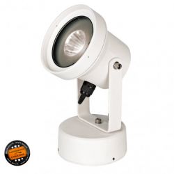 Spot 12W blanc à LED de jardin à fixer - 3000K - 900 lumens