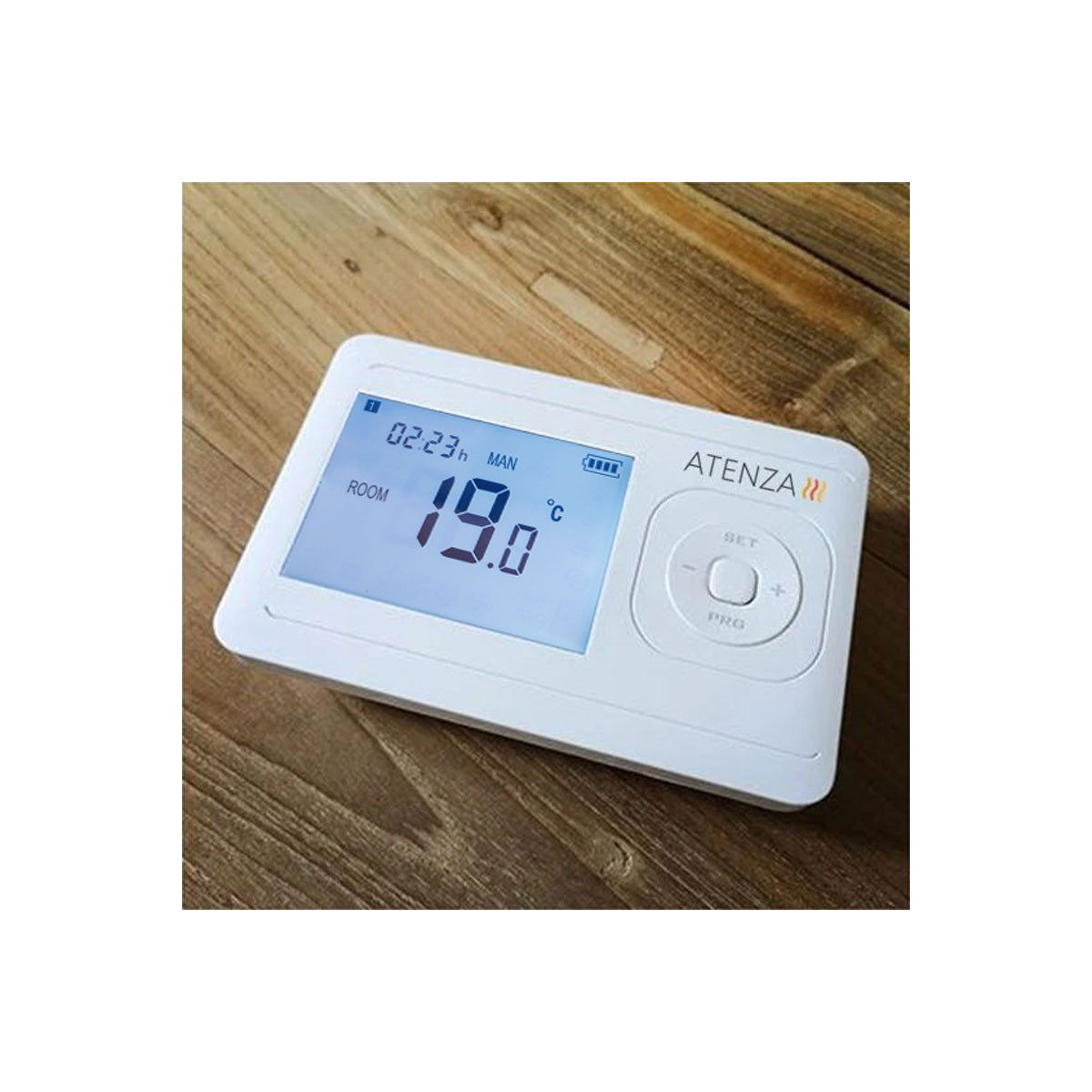 Thermostat programmable blanc connecté wifi pour chauffage électrique ou  circulateur 230V ATENZA