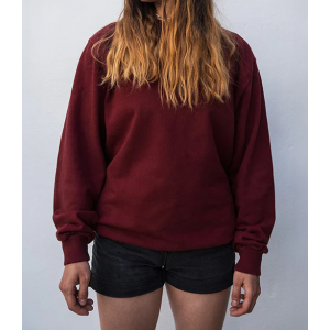 Sweat sans capuche bordeaux FEROCE