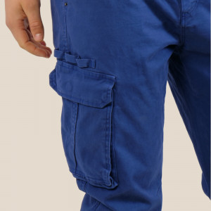 Pantalon Cargo bleu coupe droite FEROCE