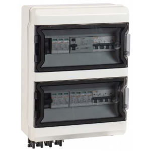 Coffret photovoltaïque DC 2 voies-AC 20kW triphasé avec interrupteur différentiel type B
