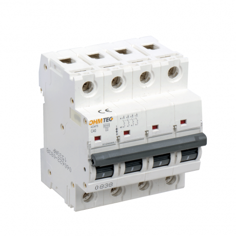 Disjoncteur tétrapolaire 3P+N 10A 4.5kA