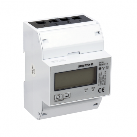 Compteur électrique triphasé MID 100A