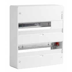 Tableau nu 2 rangées 18 modules à rail amovible